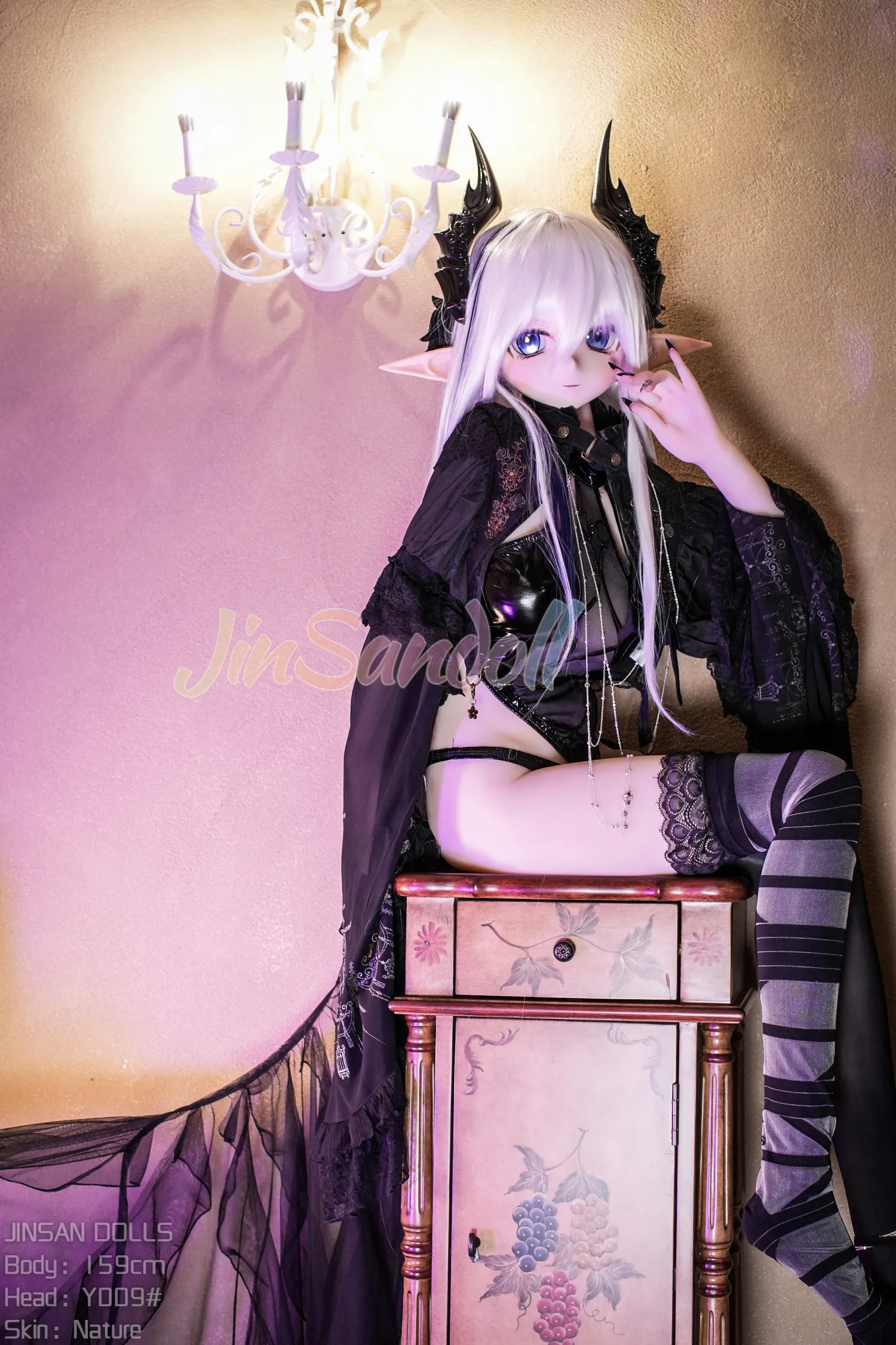 159cm (5ft3) H-Cup Anime réaliste PVC et S-TPE Poupée sexuelle Tête #Y009